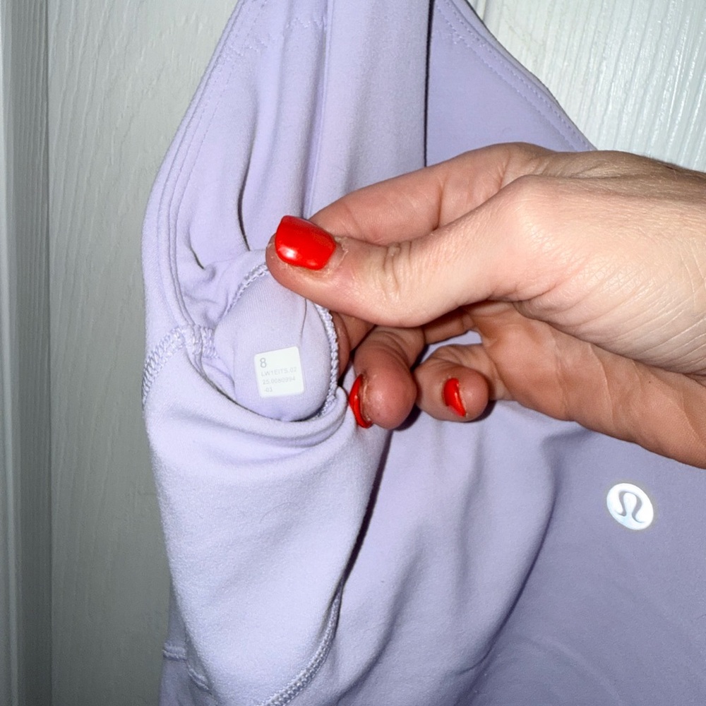 Lululemon Lavender Align Crop - Picture 3 of 4